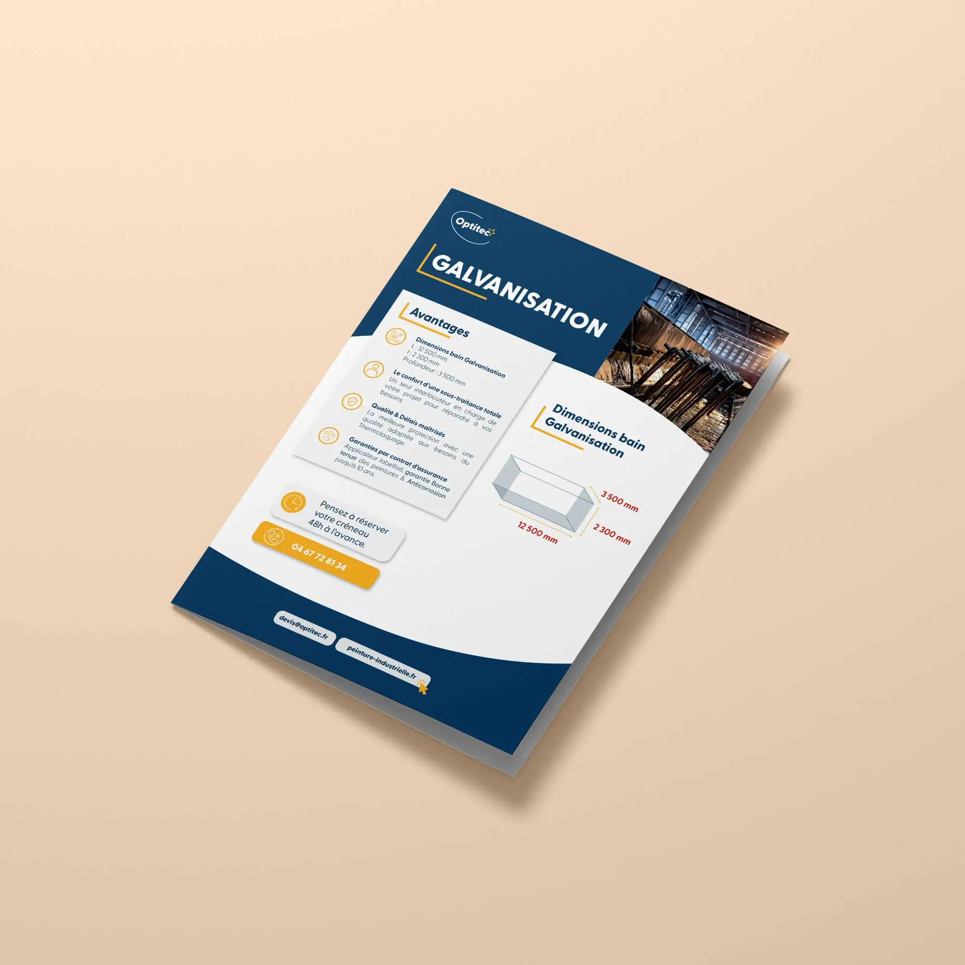 Flyer documentation service sous traitée - Galvanisation